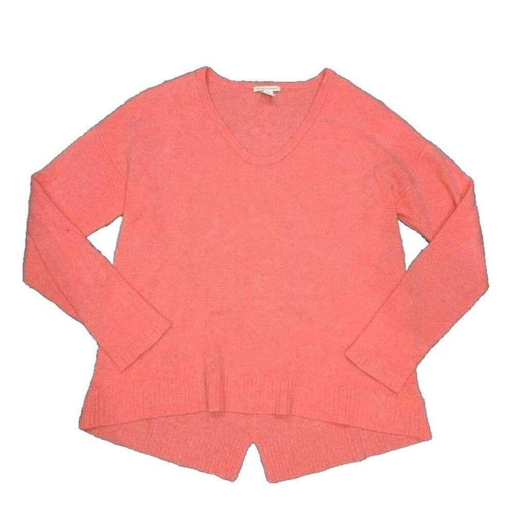 White +‎ Warren Cashmere Long Sleeve Sweater in orange Medium A004052
